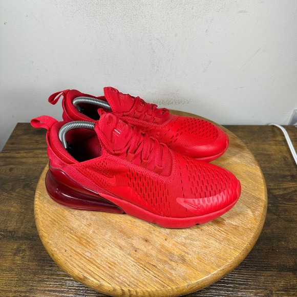 Nike Air Max 270 Mens Red Running Shoes Sneakers Size 8 CV7544-600